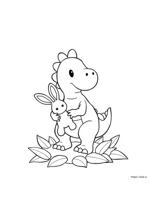 Dino Babi Halaman Mewarnai