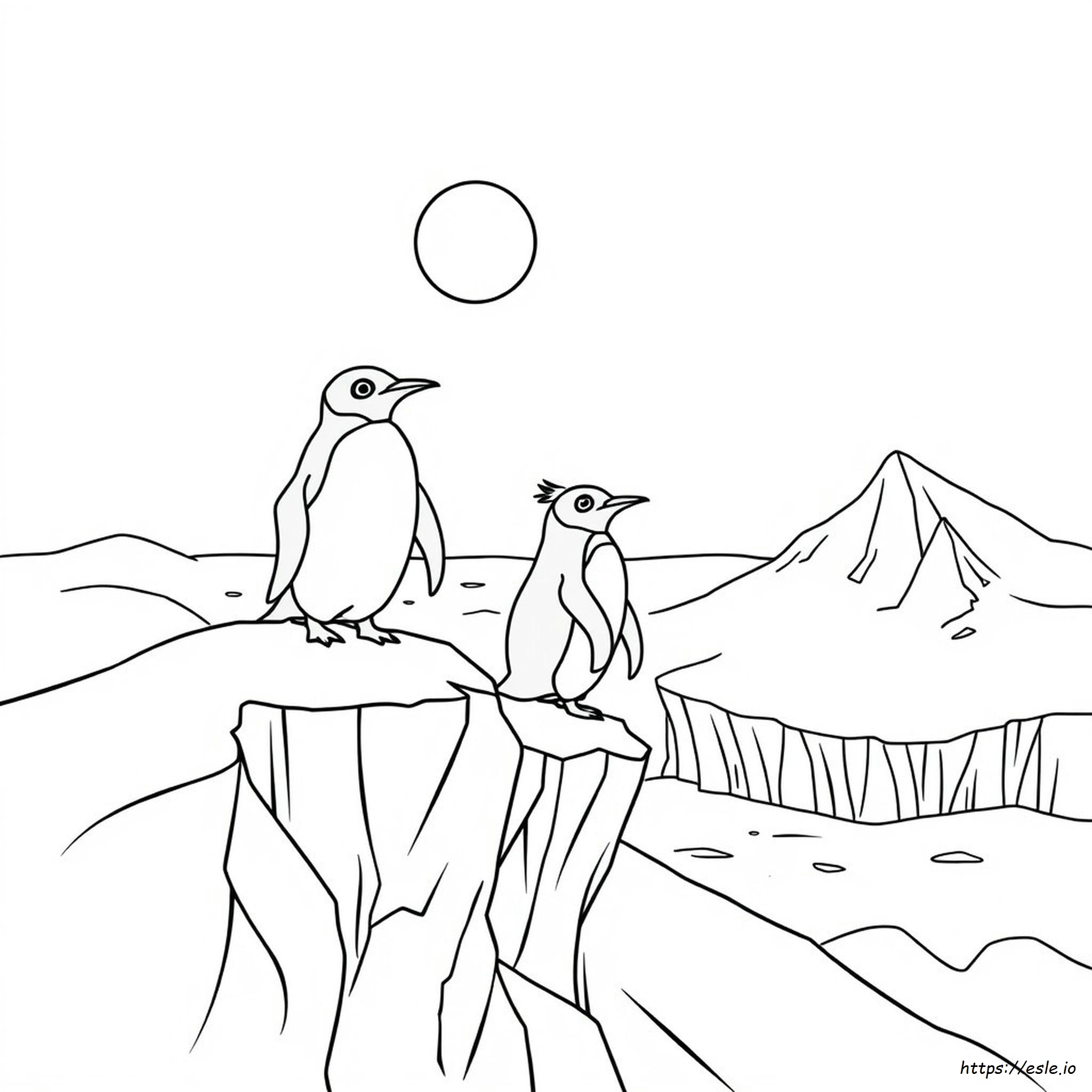 Rockhopper Penguin Coloring Page