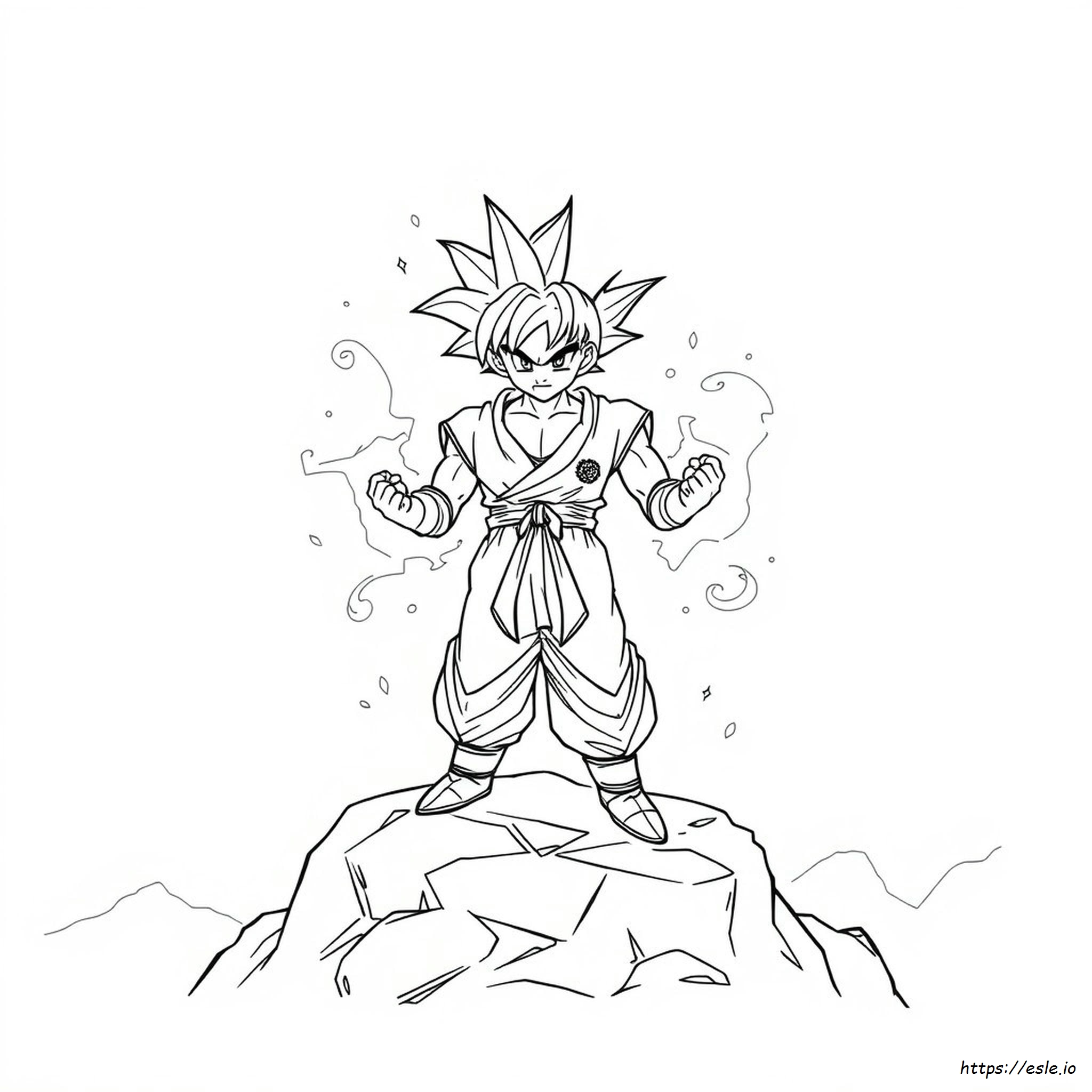 Goku Drawing For Colouring