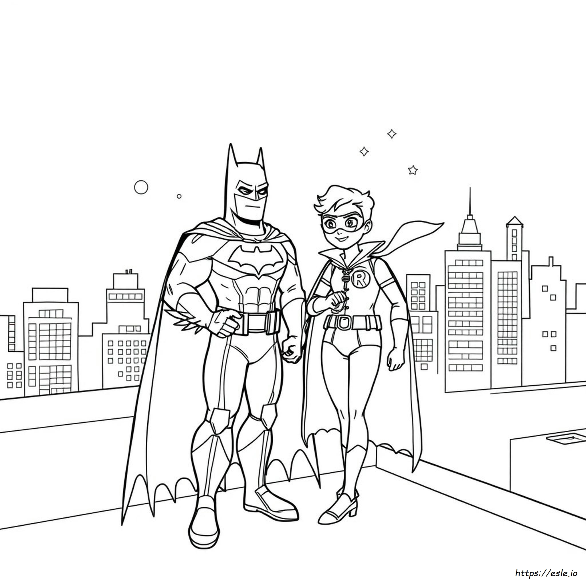 Batman And Robin Coloring
