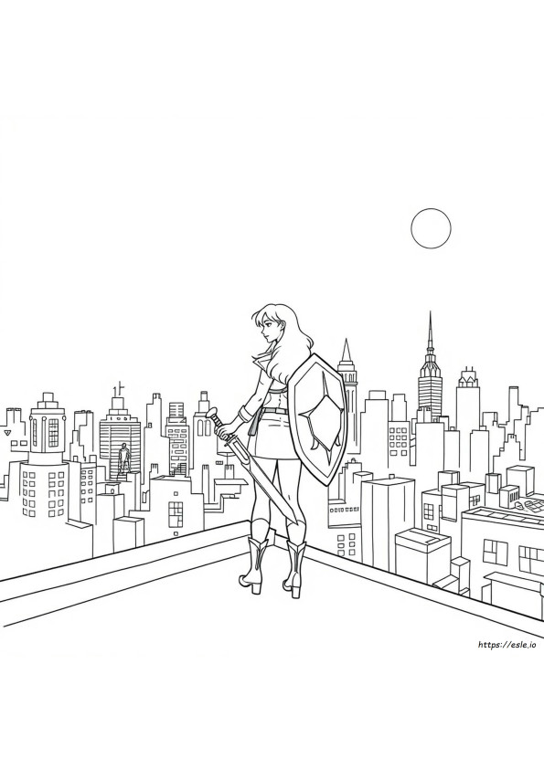 Kate Bishop Coloring Pages