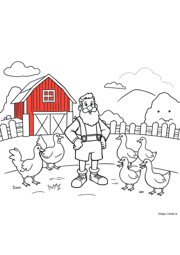 Old Macdonald Coloring Pages