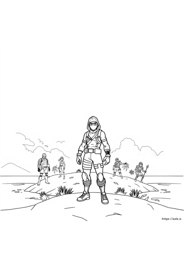 Coloring Pages Of Fortnite Skins