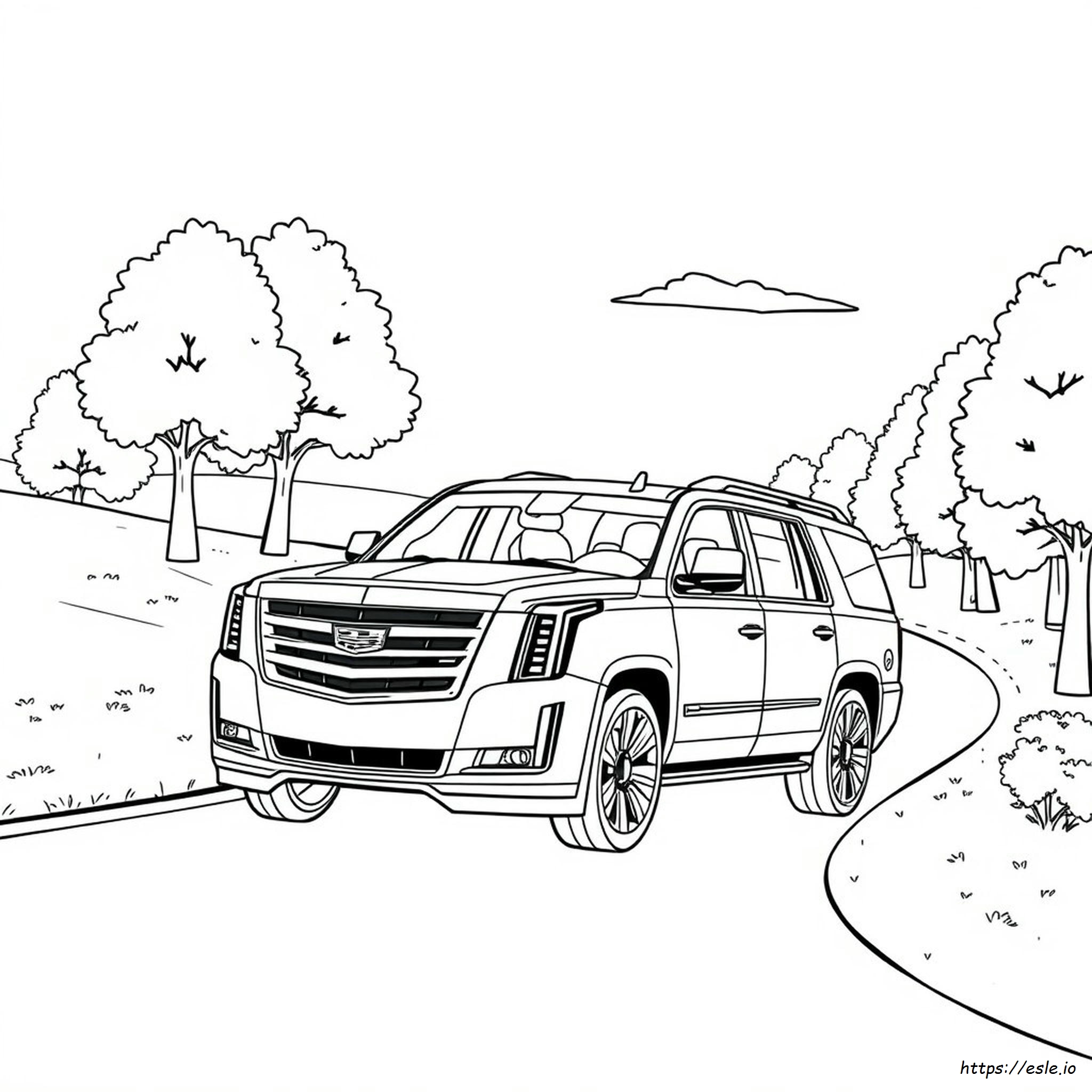 Cadillac Escalade Ausmalbilder