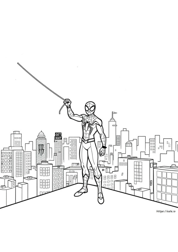 Miles Morales Coloring Sheet