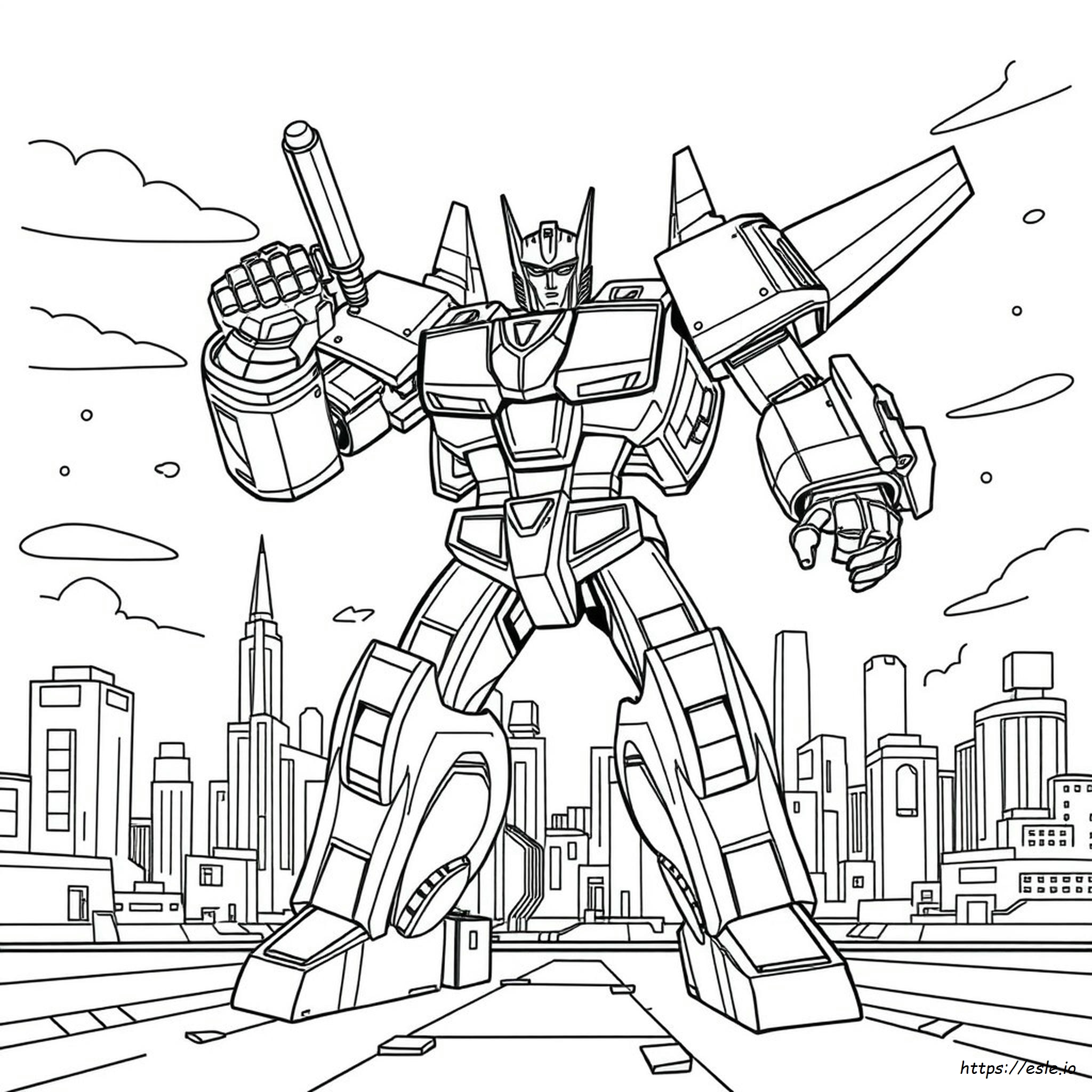Blades Transformer Coloring Page