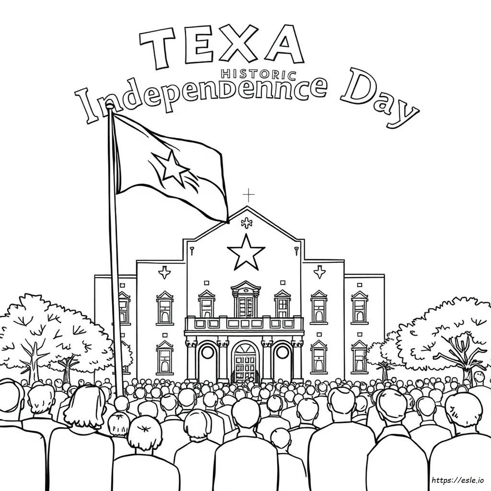 Texas Independence Day Coloring Pages