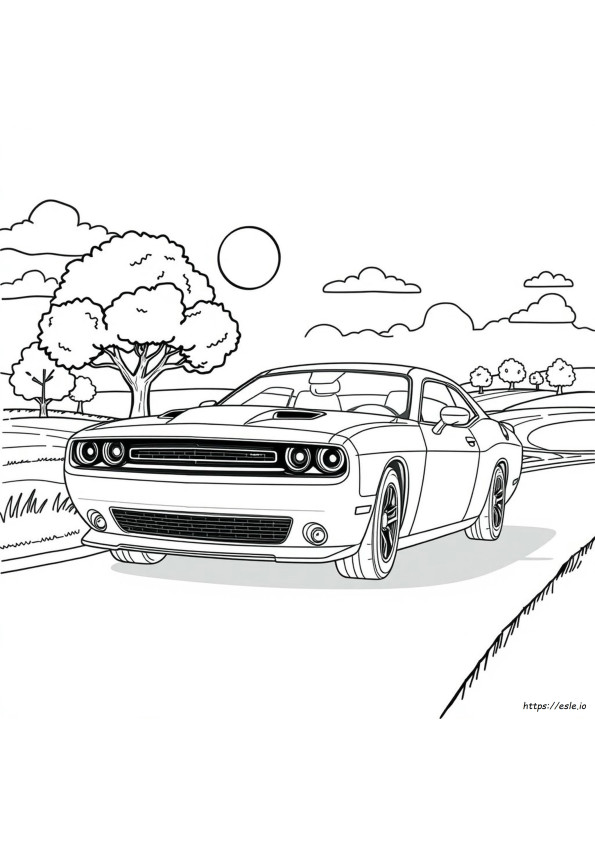 Coloriage Dodge Challenger