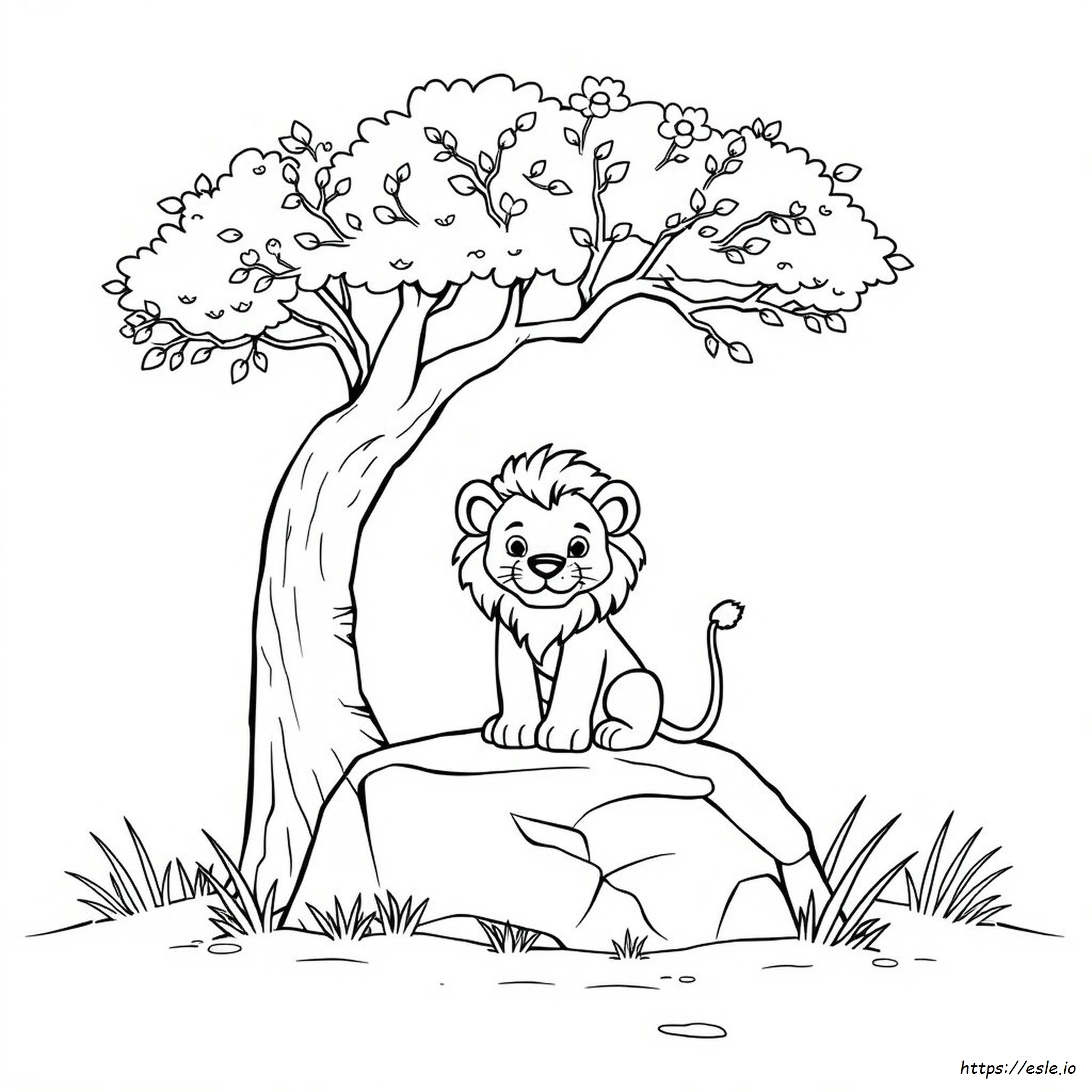 Cute Lion Coloring Pages