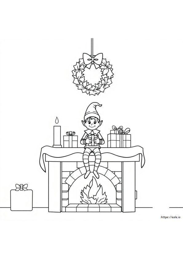 Elfontheshelf Coloring Pages