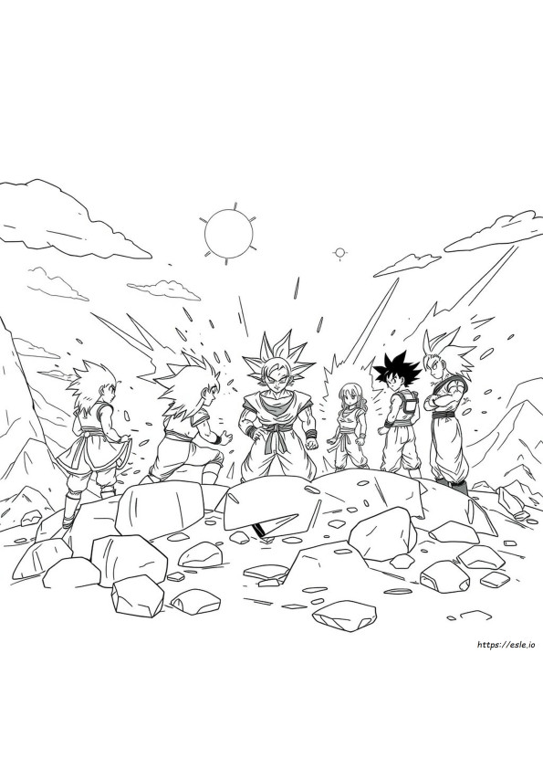 Dragonball Z Colouring Pages