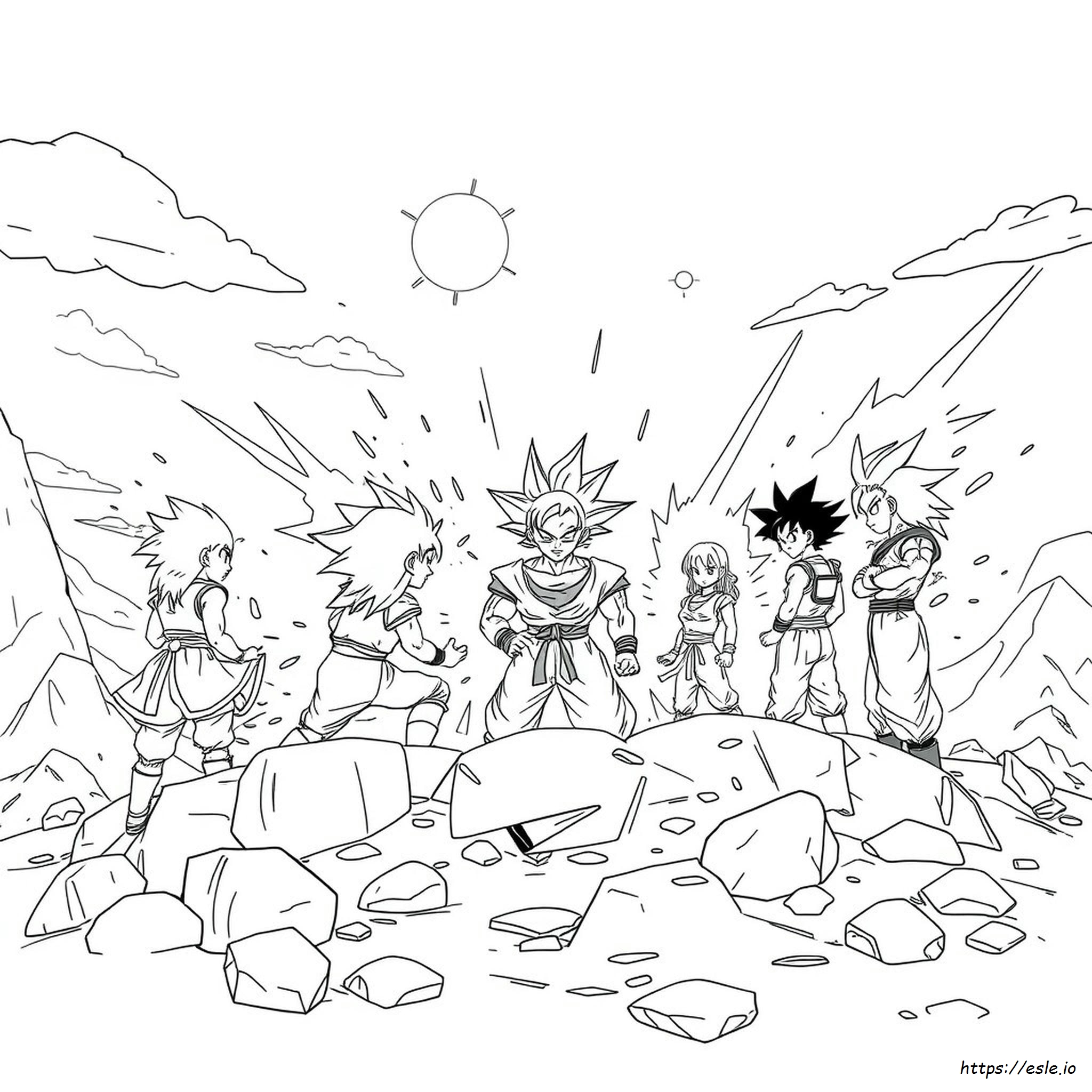 Dragonball Z Colouring Pages