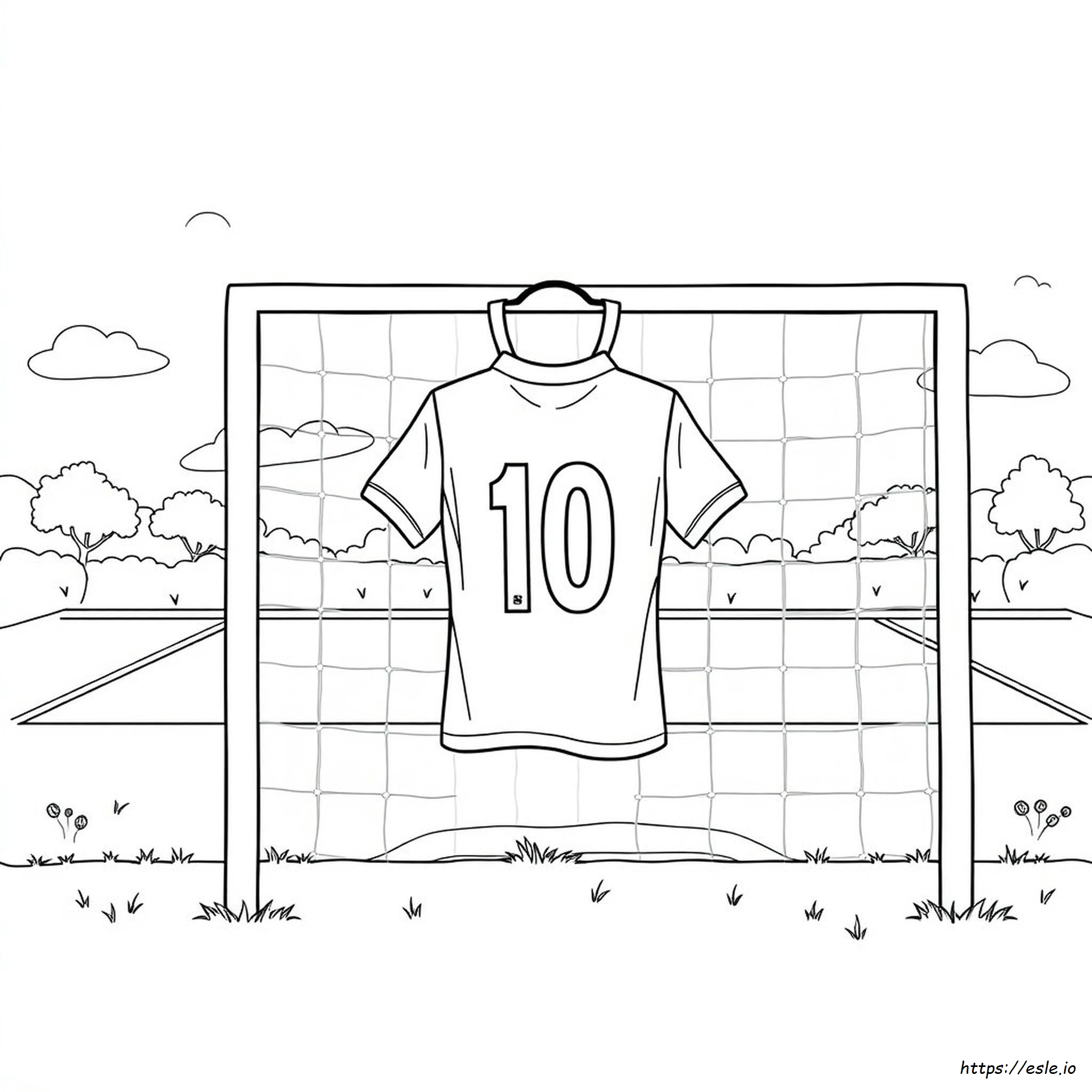 Desenhos Para Colorir De Camisetas De Futebol