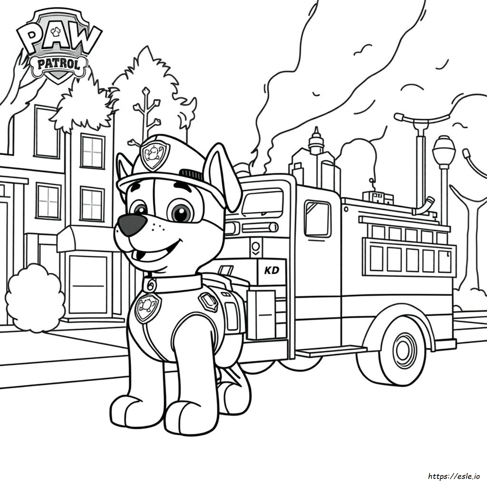 Paw Patrol Marshall Coloring Pages To Print