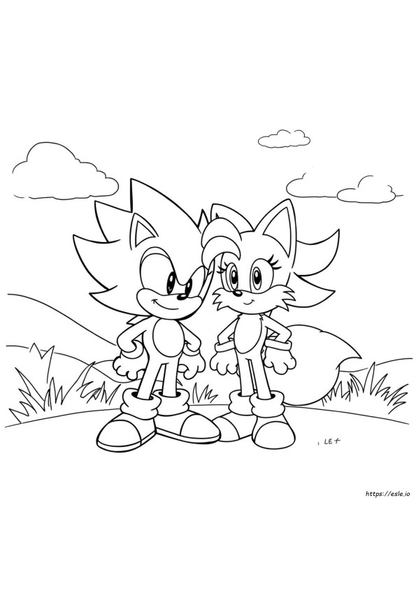 Sonic Friends Coloring