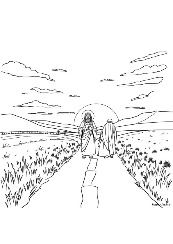 Emmaus Coloring Page