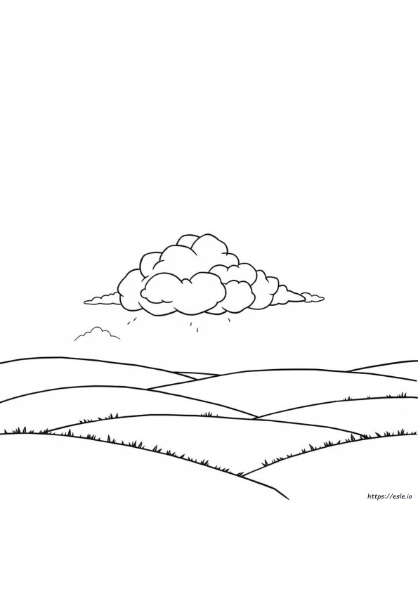 Nuvem Para Colorir