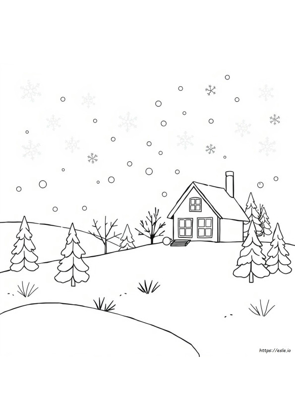 Winter Colouring Sheet