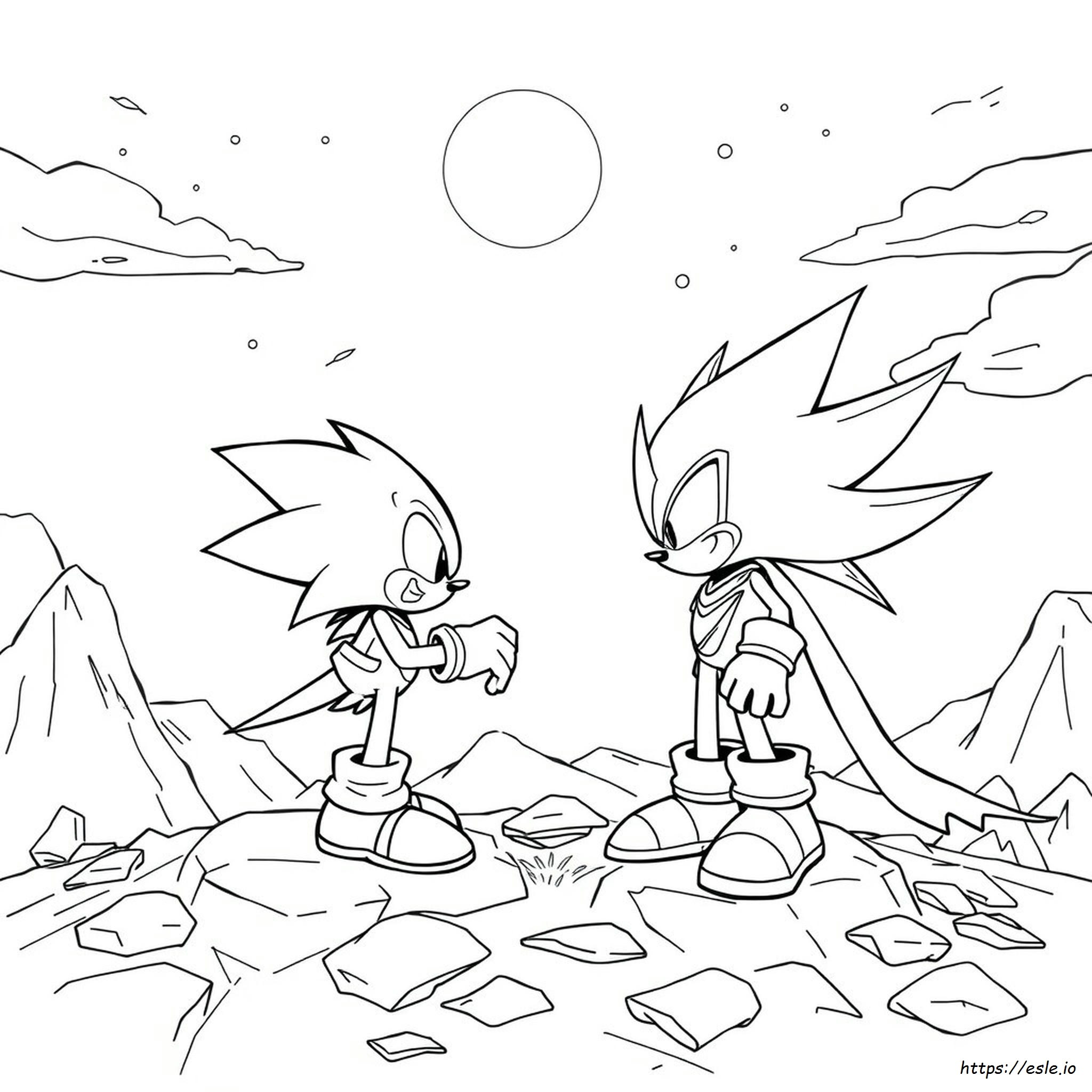 Sonic Y El Caballero Negro Para Colorear