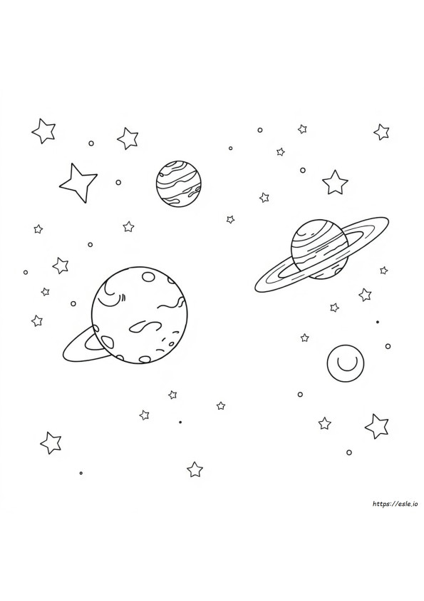Planetas Para Colorear Imprimibles