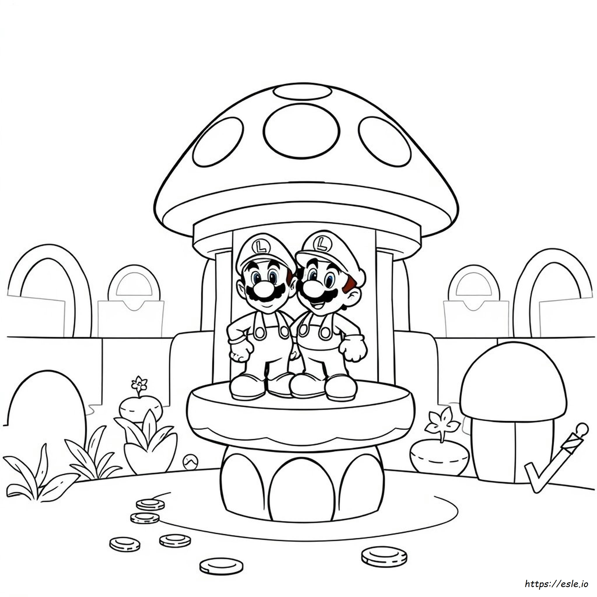 Free Printable Luigi Coloring Pages