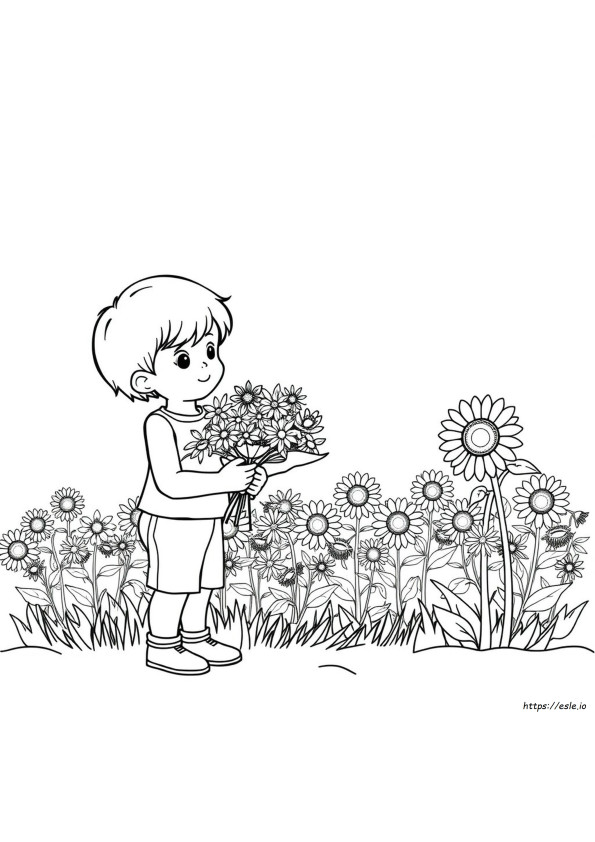 Easy July Coloring Pages