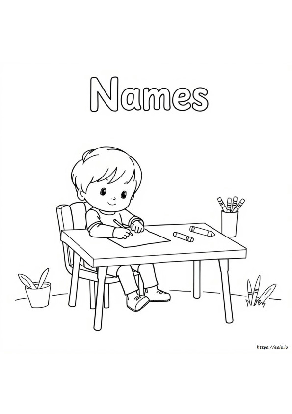 Coloring Pages That Say Names