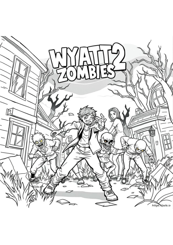 Wyatt Zombies 2 Desene De Colorat