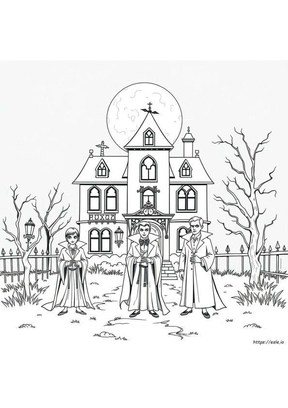 Imagini De Colorat Cu Vampiri