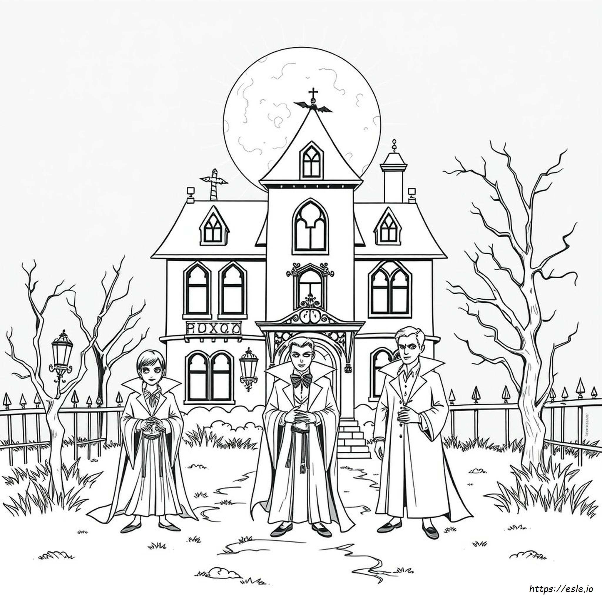 Imagini De Colorat Cu Vampiri