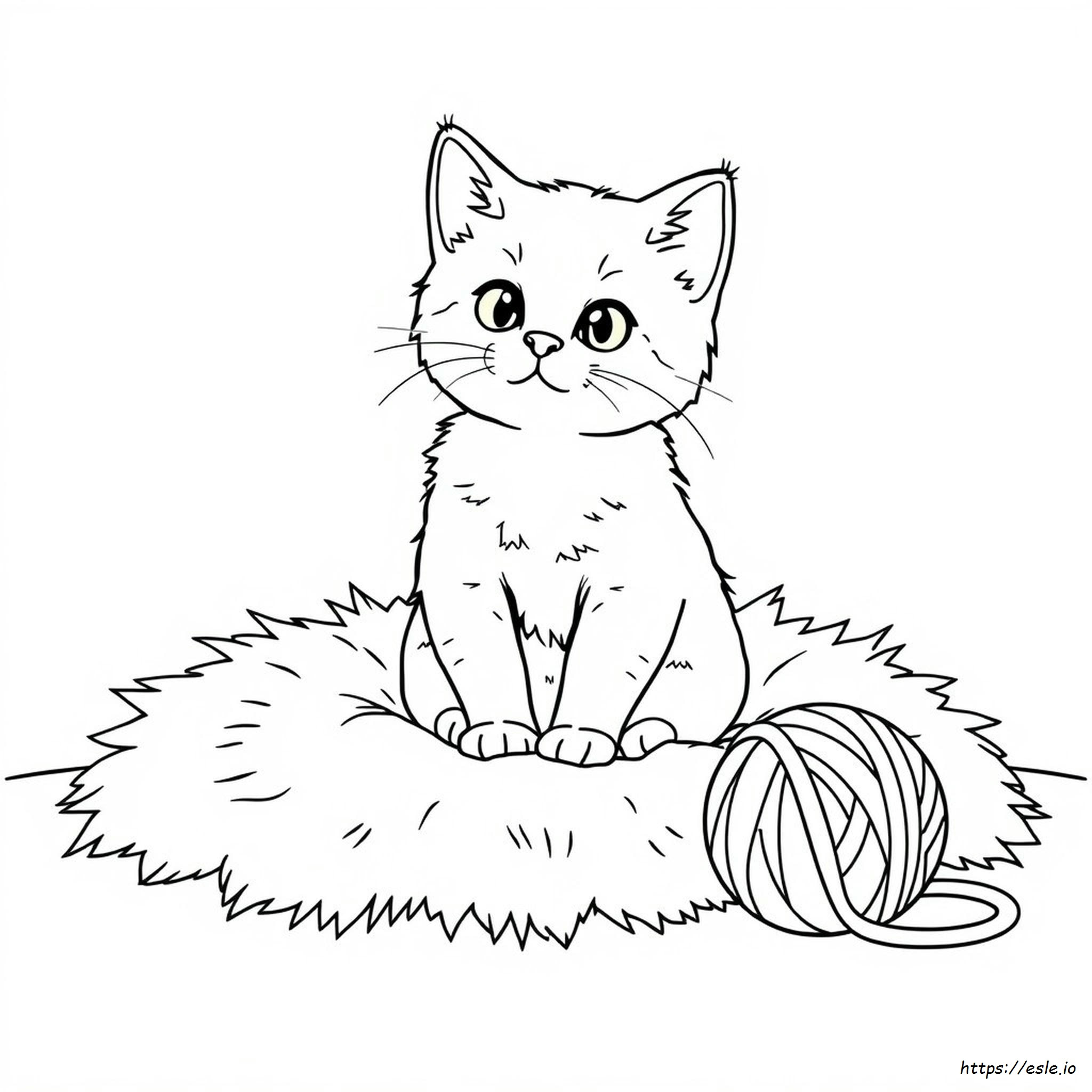 Gatito Para Colorear