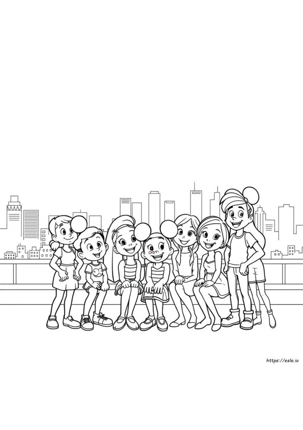 Disney Channel Characters Coloring Pages