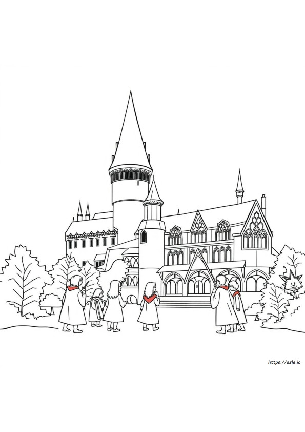 Harry Potter Coloring Pages Hogwarts