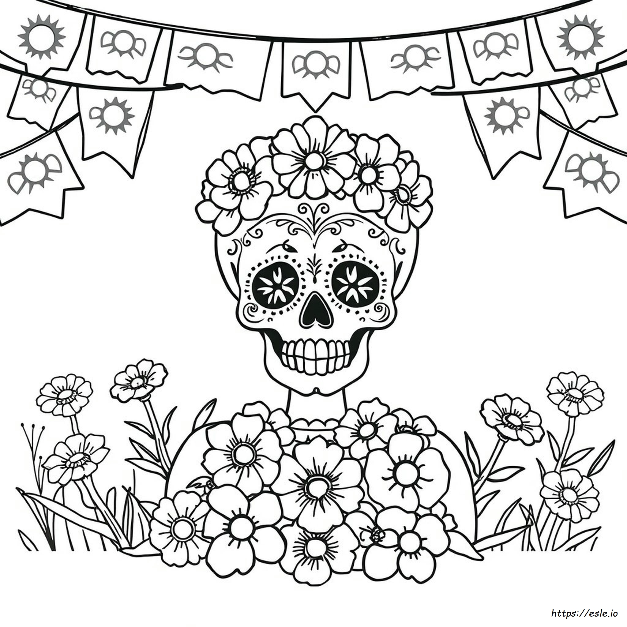 Dia De Los Muertos Calavera Coloring Pages