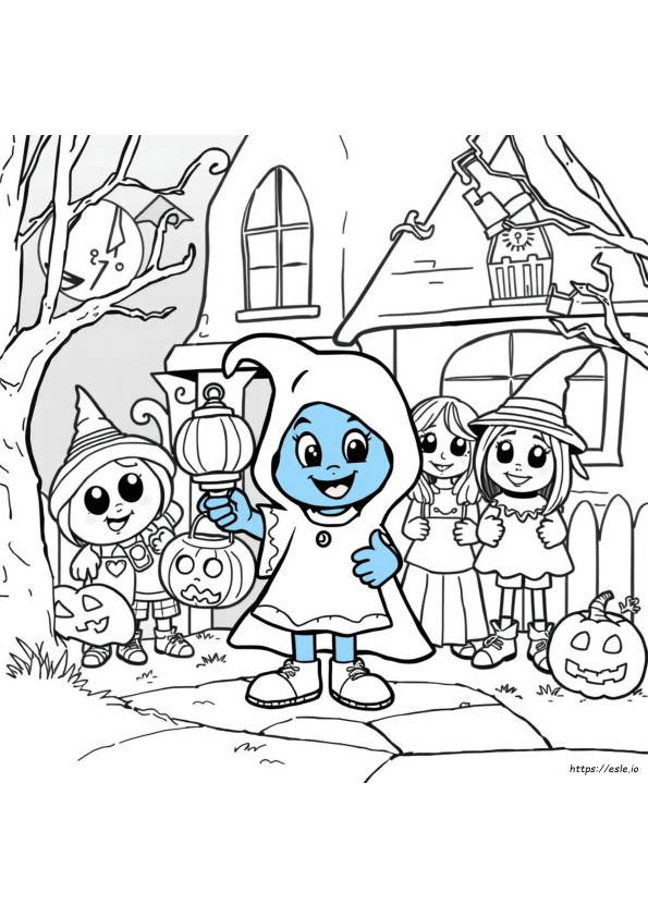 Bluey Halloween Coloring Pages