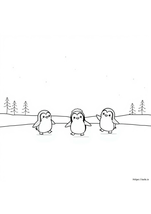 Kawaii Winter Coloring Pages Printable