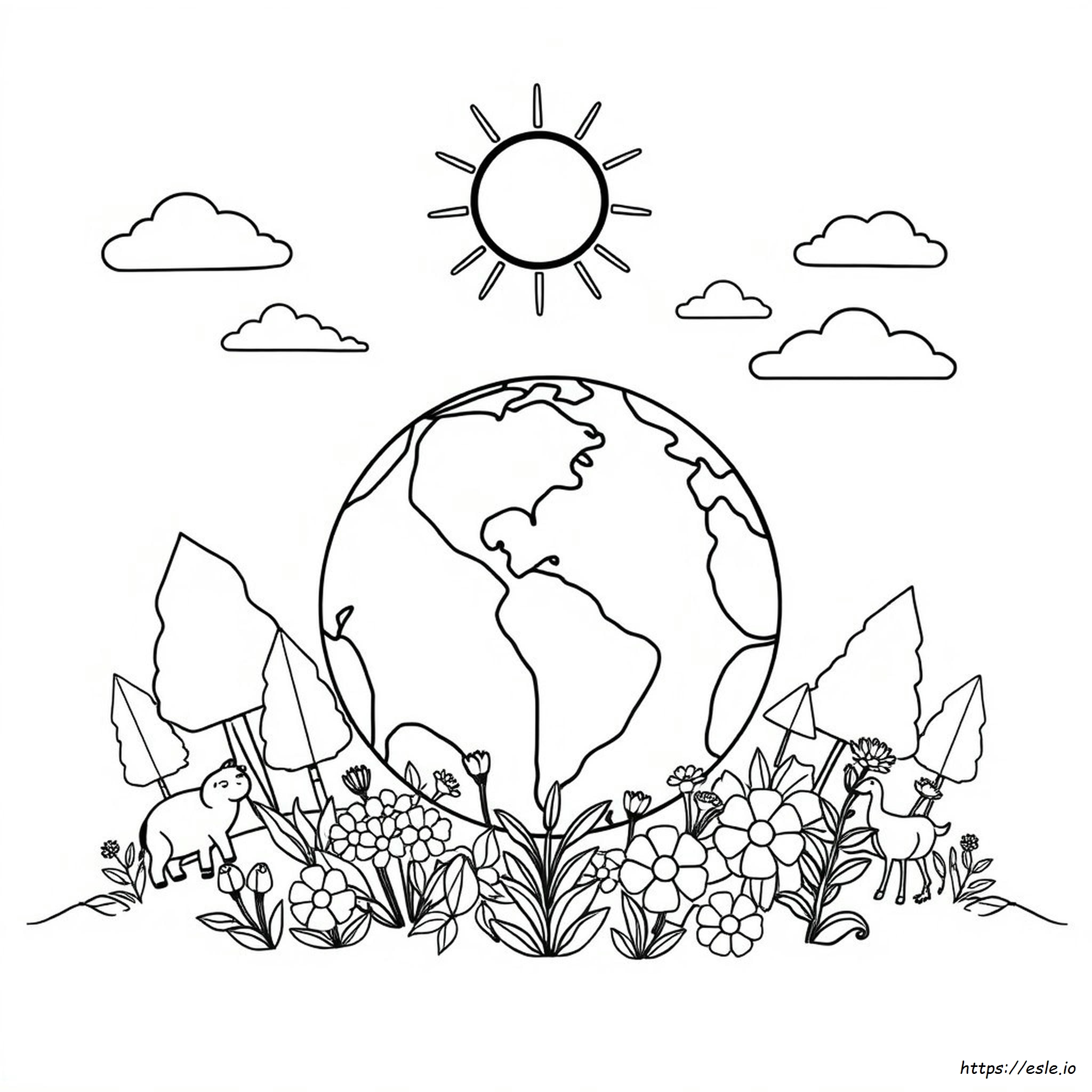 Free Printable Coloring Pages For Earth Day