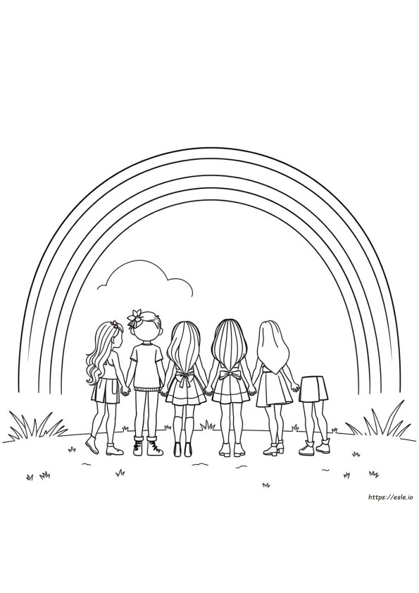 Rainbow High Colouring Pages
