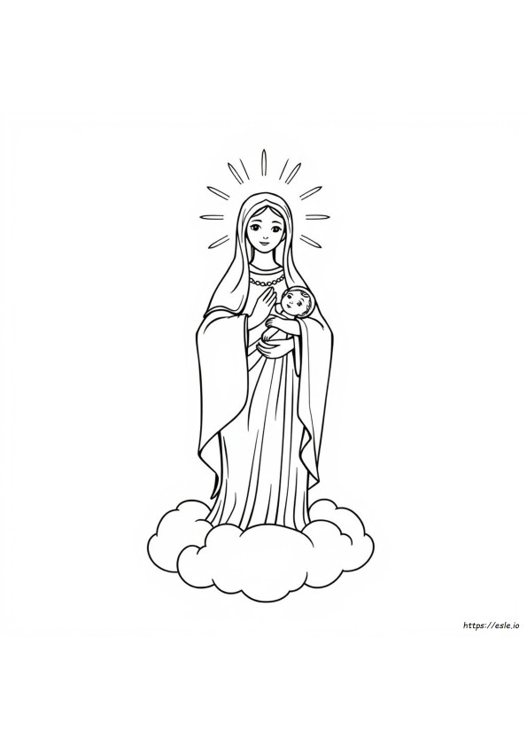 Our Lady Of Grace Coloring Page