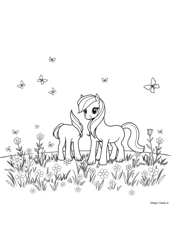 Ponies Colouring Pages