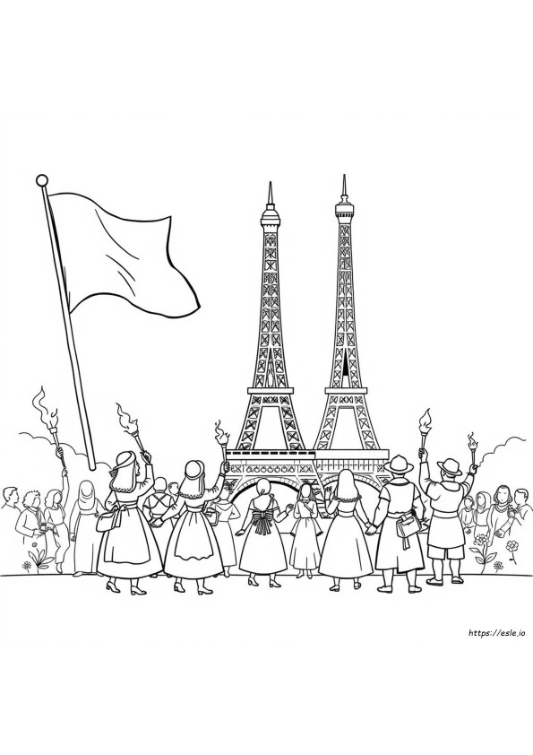 Bastille Day Coloring Pages