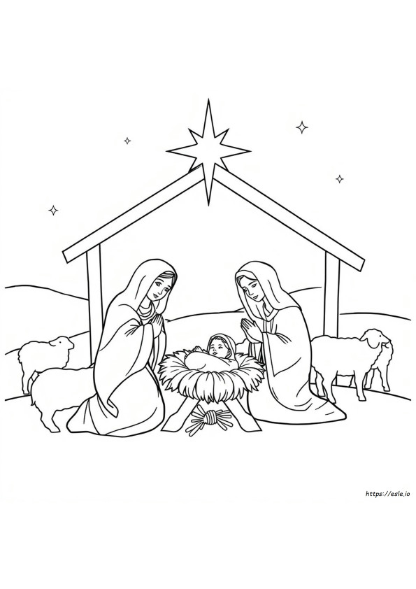 Coloring Pages Of Nativity