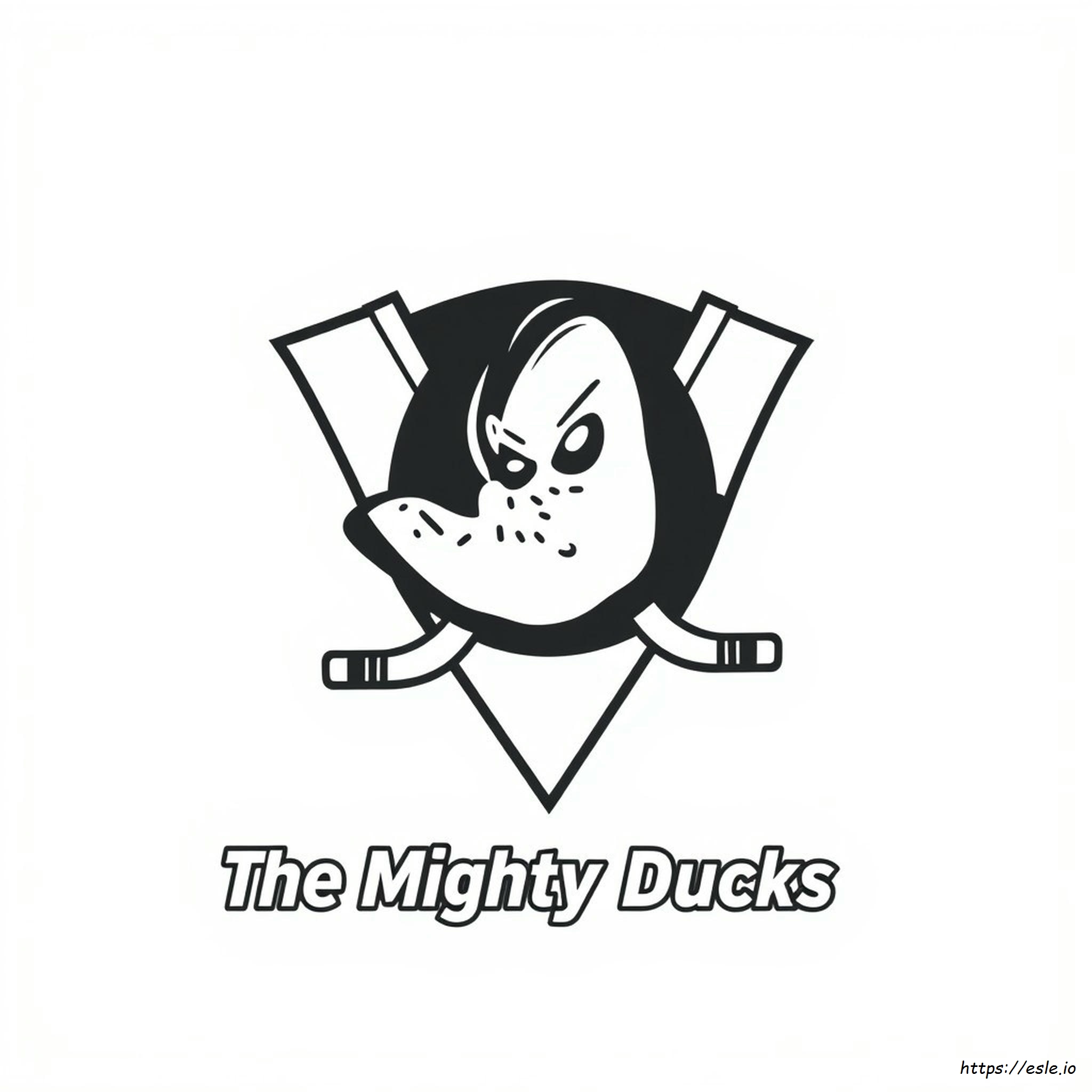 Mighty Ducks Logo Coloring Pages