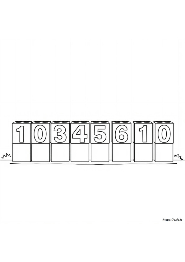 Kolorowanka Numberblocks 20
