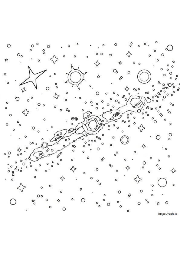 Universe Colouring Pages