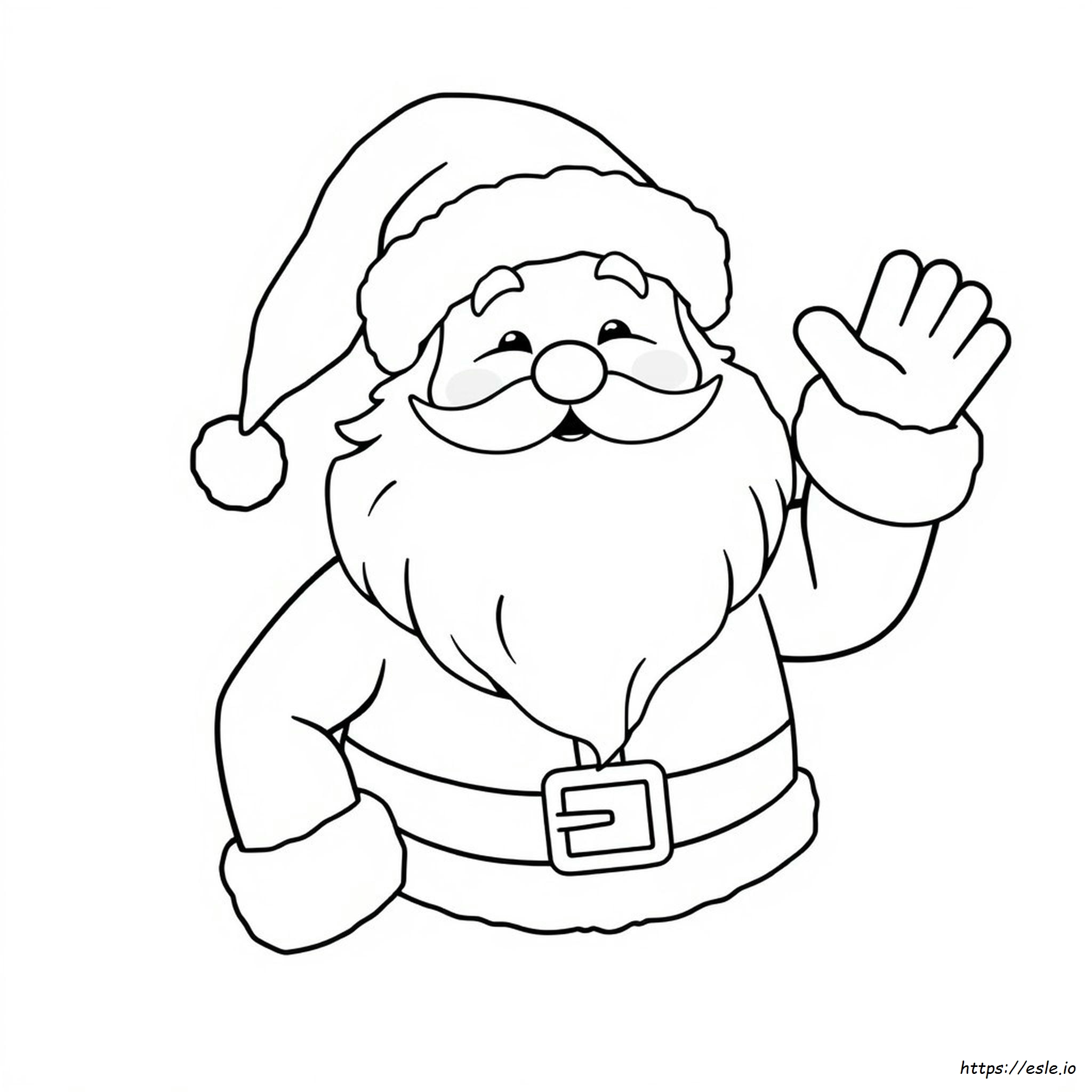 Cara De Papá Noel Para Colorear