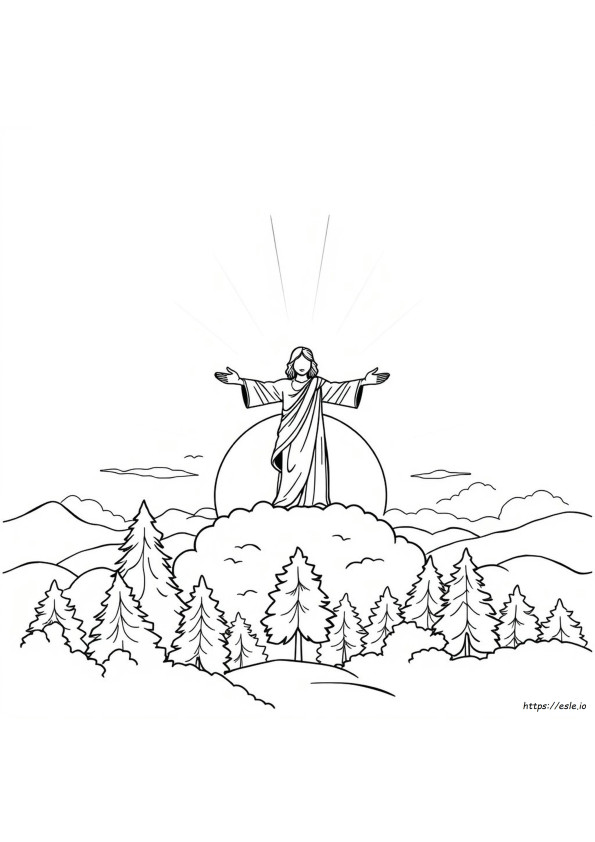 The Ascension Coloring Page