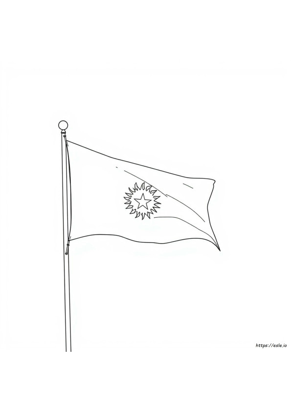 Eritrea Flag Coloring Page