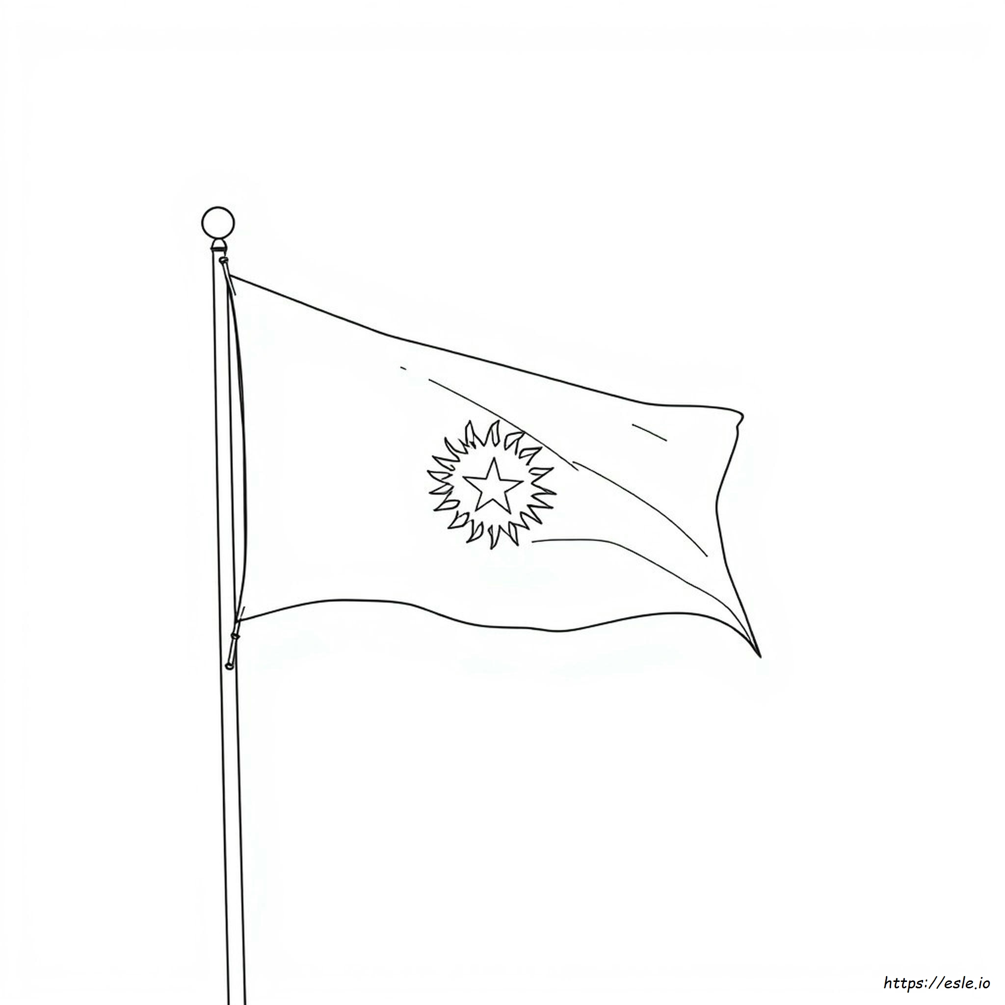 Coloriage Drapeau Érythrée