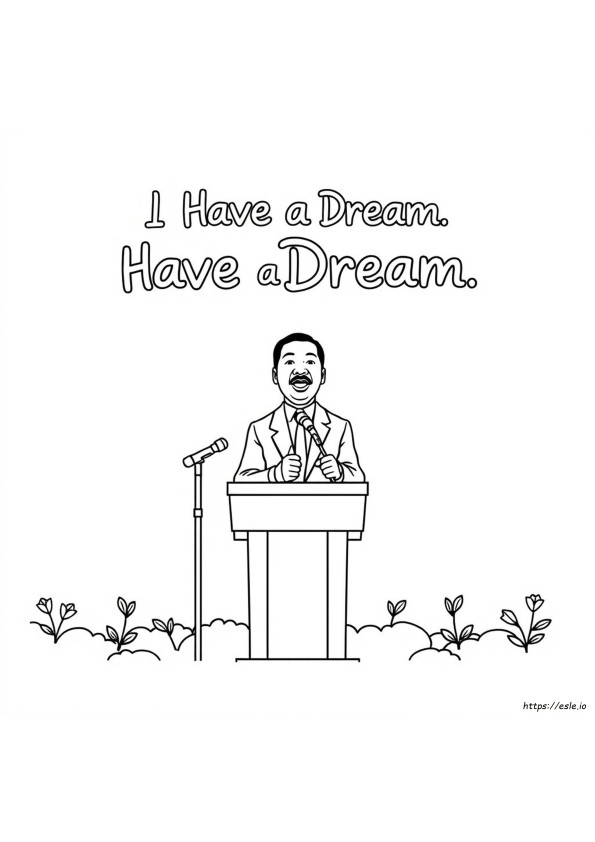 Mlk Jr Coloring Page